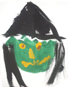 student painting of a witch